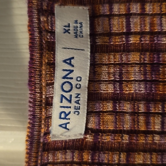 ARIZONA JEAN CO WOMEN'S JUNIORS SIZE PLUM CROP TOP SIZE XL - Picture 6 of 16